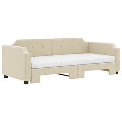 Sofa-lova vidaXL, 80x200 cm, smėlio spalvos цена и информация | Кровати | pigu.lt