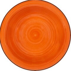 Lamart sriubinė lėkštė Happy, Ø21.5 cm, oranžinė kaina ir informacija | Indai, lėkštės, pietų servizai | pigu.lt