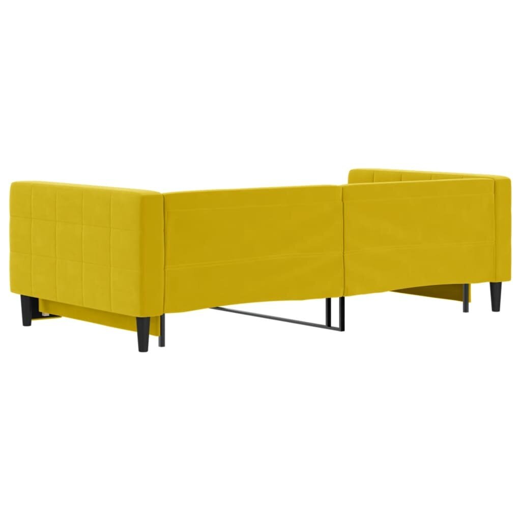 Sofa-lova vidaXL, 100x200 cm, geltona цена и информация | Lovos | pigu.lt