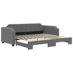 Sofa-lova vidaXL, 100x200 cm, pilka kaina ir informacija | Lovos | pigu.lt