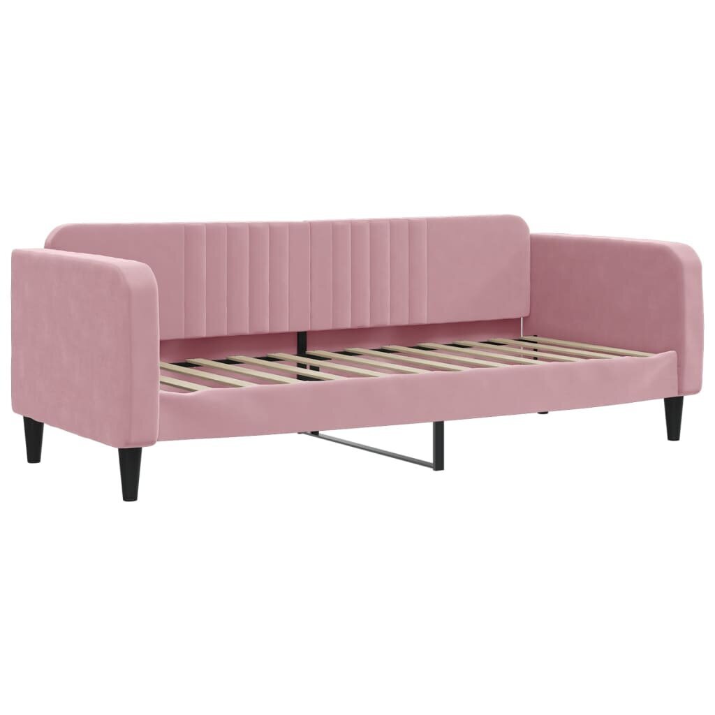 Sofa-lova vidaXL, 80x200 cm, rožinė kaina ir informacija | Lovos | pigu.lt