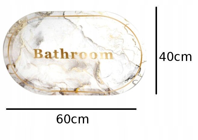 Vonios kilimėlis, 40x60 cm цена и информация | Vonios kambario aksesuarai | pigu.lt