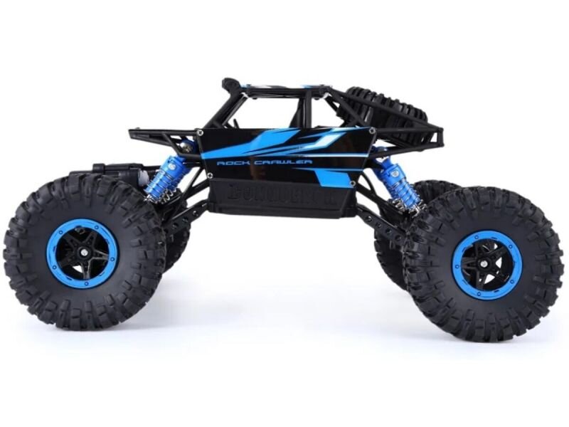 Radijos bangomis valdomas visureigis - džipas, Rock Crawler 2.4GHz 1:18, juodas/mėlynas цена и информация | Žaislai berniukams | pigu.lt