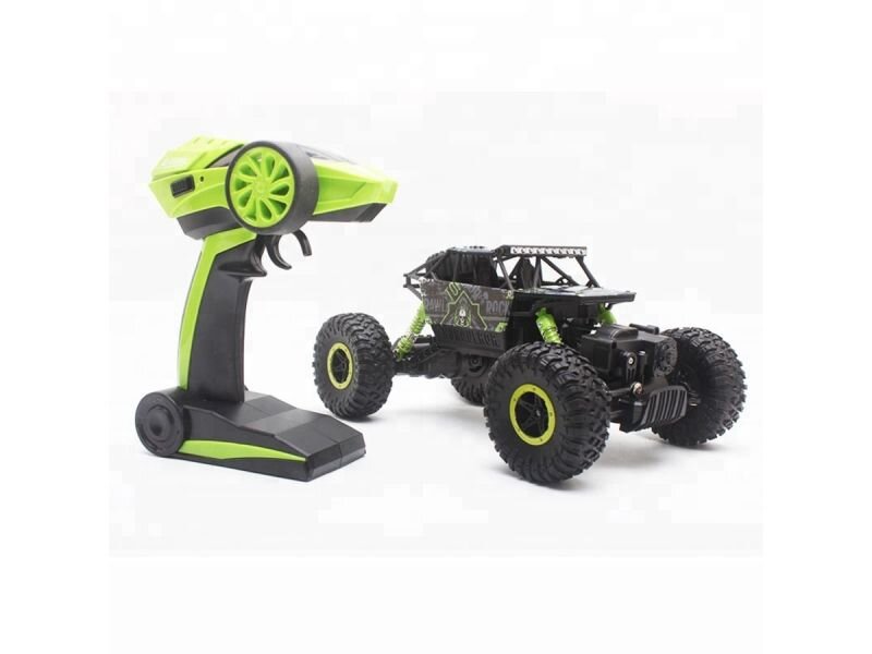 Radijos bangomis valdomas visureigis - džipas, Rock Crawler 2.4GHz 1:18, juoda/žalia kaina ir informacija | Žaislai berniukams | pigu.lt