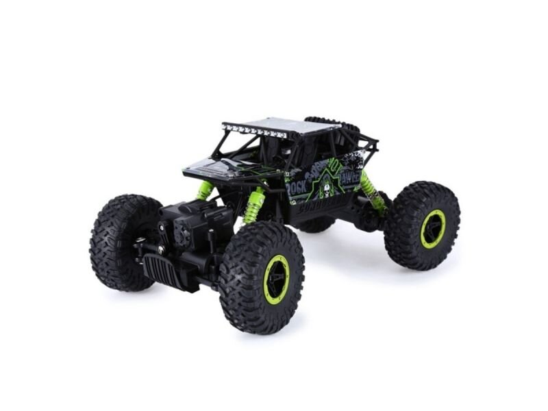 Radijos bangomis valdomas visureigis - džipas, Rock Crawler 2.4GHz 1:18, juoda/žalia kaina ir informacija | Žaislai berniukams | pigu.lt