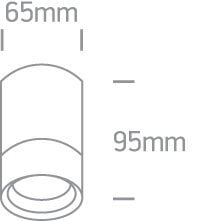 ONELight уличный потолочный светильник Cylinders 67130C/W цена и информация | Потолочные светильники | pigu.lt