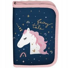 Mokyklinis penalas Paso Unicorn PP23JN-P001BW, 19,5x13x3,5 cm цена и информация | Пеналы | pigu.lt