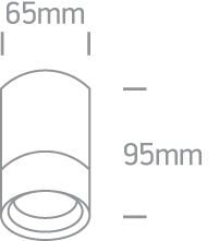 ONELight lauko lubinis šviestuvas Cylinders 67130C/B kaina ir informacija | Lubiniai šviestuvai | pigu.lt