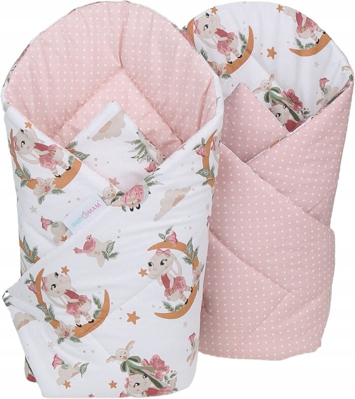 Kūdikio lizdelis su priedais Babymam, rožinis, 0-24 mėn цена и информация | Vokeliai, miegmaišiai, pagalvės | pigu.lt