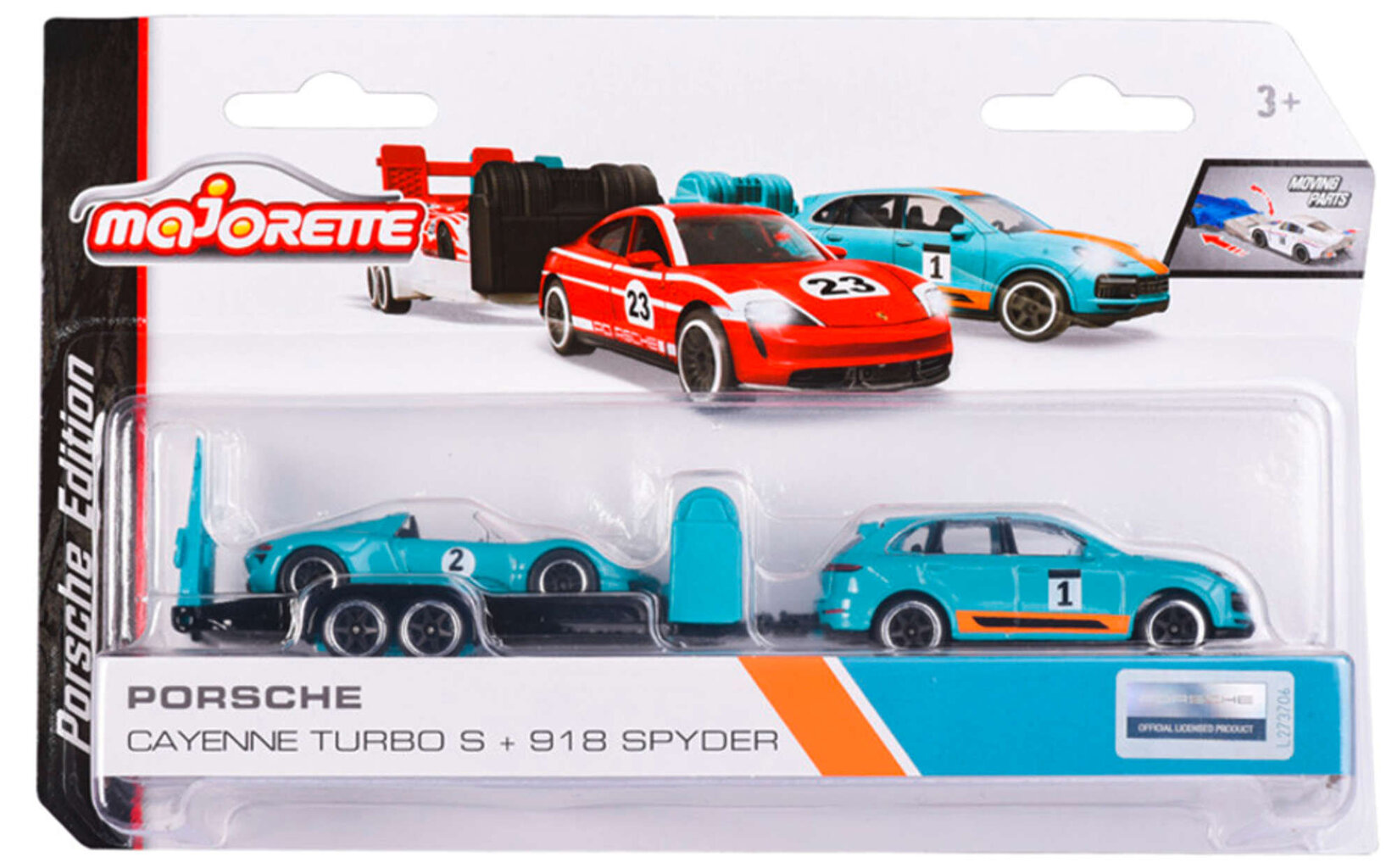 Metalinių automobilių rinkinys su priekaba Majorette Porsche Cayenne kaina ir informacija | Žaislai berniukams | pigu.lt