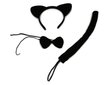 Kačiuko kostiumas, juodas цена и информация | Karnavaliniai kostiumai | pigu.lt