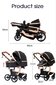 Universalus kūdikių vežimėlis 3-in-1, red цена и информация | Vežimėliai | pigu.lt