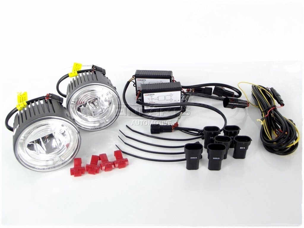 EinParts DL11 Dieniniai žibintai LED DRL Rūko žibintai 6000K 12/24V, skirti Infiniti M Q70 JX Q60 EX QX50 FX QX70, Nissan kaina ir informacija | Automobilių žibintai | pigu.lt