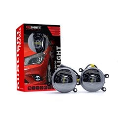 EinParts DL38 Dieniniai žibintai LED DRL Rūko žibintai 6000K 12/24V, skirti Citroen, Dacia, Nissan, Opel, Fiat, Peugeot, Renault, Ford, Honda, Suzuki, Mitsubishi kaina ir informacija | Automobilių žibintai | pigu.lt