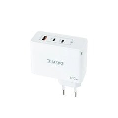 Сетевое зарядное устройство TooQ TQWC-GANQC2PD100W Белый 100 W цена и информация | Зарядные устройства для телефонов | pigu.lt