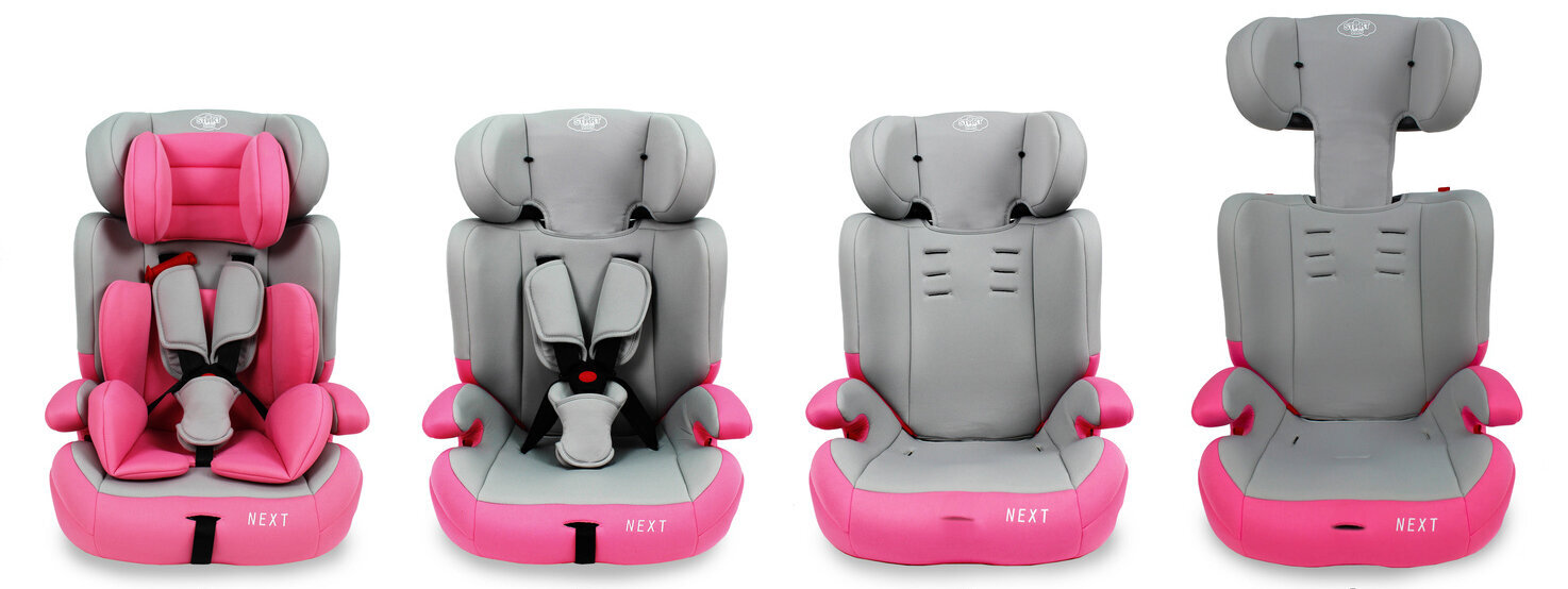 Universali automobilinė sėdynė Start baby, 9-36kg, pink цена и информация | Autokėdutės | pigu.lt