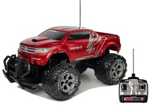 Nuotoliniu būdu valdomas Jeep Rampage R/C Monster Truck Lean Toys, raudonas цена и информация | Игрушки для мальчиков | pigu.lt