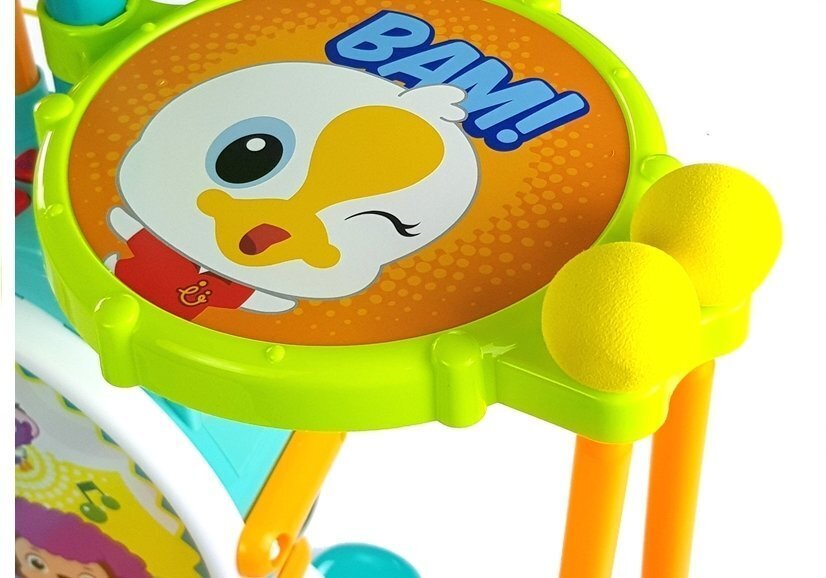 Vaikiški būgnai su kėdute Hola цена и информация | Lavinamieji žaislai | pigu.lt