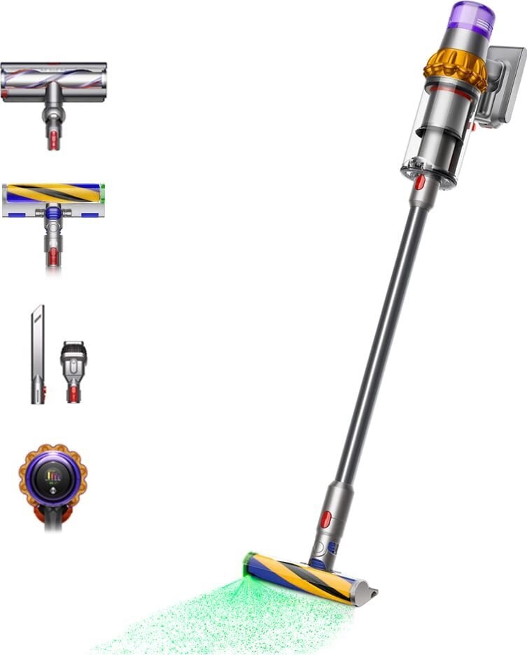 Dyson V15 Detect Absolute 2023 kaina ir informacija | Dulkių siurbliai-šluotos | pigu.lt