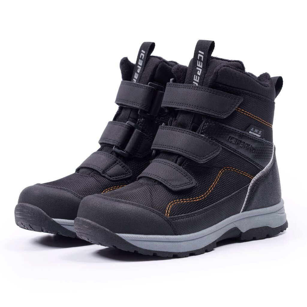 Icepeak batai vaikams Alga 72250-4*990, juodi kaina ir informacija | Žieminiai batai vaikams | pigu.lt