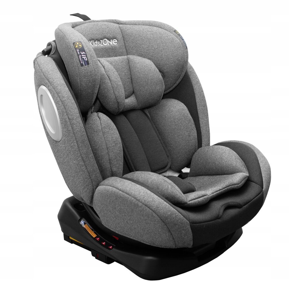 360° Isofix pasukama autokėdutė pilka Kids Zone YC06, 0-36 kg kaina |  pigu.lt