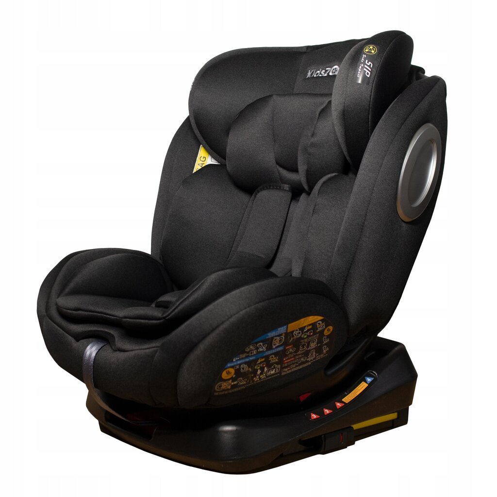 360° Isofix pasukama autokėdutė juoda Kids Zone YC06, 0-36 kg kaina ir informacija | Autokėdutės | pigu.lt