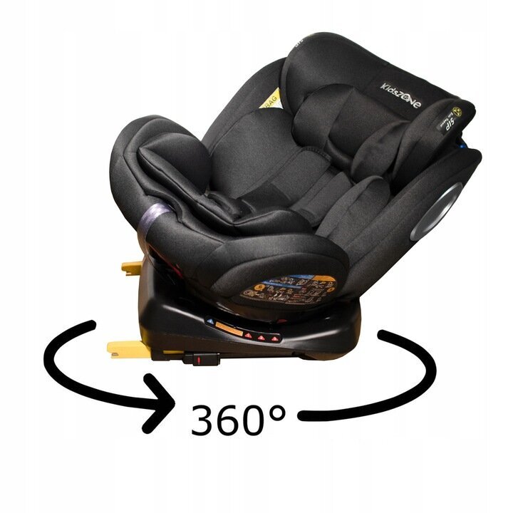 360° Isofix pasukama autokėdutė juoda Kids Zone YC06, 0-36 kg kaina ir informacija | Autokėdutės | pigu.lt