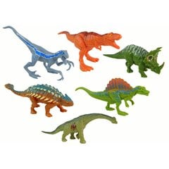 Dinozaurų rinkinys Lean Toys, 6 vnt. kaina ir informacija | Žaislai berniukams | pigu.lt