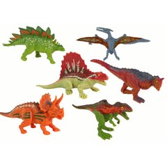 Dinozaurų rinkinys Lean Toys, 6 vnt. kaina ir informacija | Žaislai berniukams | pigu.lt