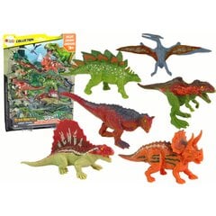 Dinozaurų rinkinys Lean Toys, 6 vnt. kaina ir informacija | Žaislai berniukams | pigu.lt