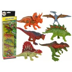 Dinozaurų rinkinys Lean Toys, 6 vnt. kaina ir informacija | Žaislai berniukams | pigu.lt