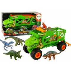 Figūrėlių rinkinys Dinozaurai ir autotransporteris LeanToys цена и информация | Игрушки для мальчиков | pigu.lt