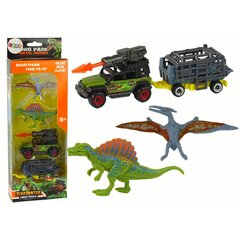 Figūrėlių rinkinys Dinozaurai ir raketų automobilis LeanToys цена и информация | Игрушки для мальчиков | pigu.lt