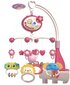 Kūdikių lovytės karuselė su nuotolinio valdymo pulteliu Kontext, KX5469, rožinė цена и информация | Žaislai kūdikiams | pigu.lt