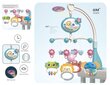 Kūdikių lovytės karuselė su nuotolinio valdymo pulteliu Kontext, KX5469, mėlyna kaina ir informacija | Žaislai kūdikiams | pigu.lt
