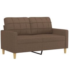 Dvivietė sofa vidaXL, 120cm, ruda цена и информация | Диваны | pigu.lt