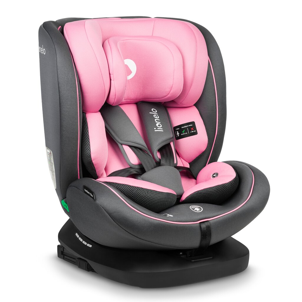 Automobilinė kėdutė Lionelo Bastiaan I-size, 0-36 kg, Pink Baby kaina ir informacija | Autokėdutės | pigu.lt