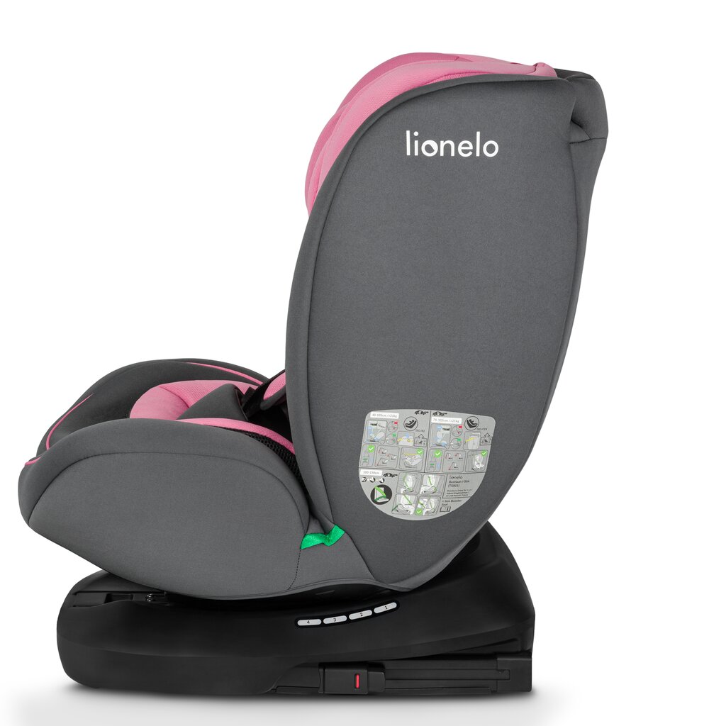 Automobilinė kėdutė Lionelo Bastiaan I-size, 0-36 kg, Pink Baby kaina ir informacija | Autokėdutės | pigu.lt