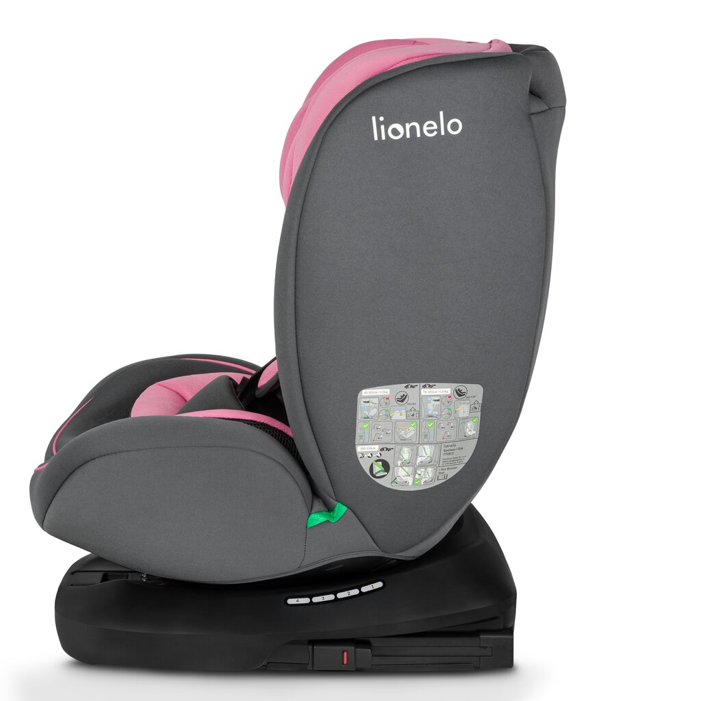 Automobilinė kėdutė Lionelo Bastiaan I-size, 0-36 kg, Pink Baby kaina ir informacija | Autokėdutės | pigu.lt