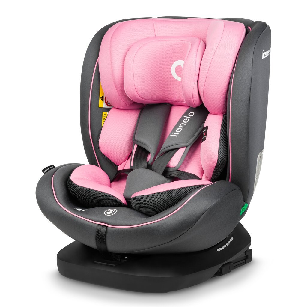 Automobilinė kėdutė Lionelo Bastiaan I-size, 0-36 kg, Pink Baby kaina ir informacija | Autokėdutės | pigu.lt