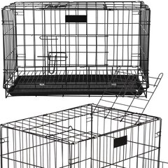 Клетка складная для животных Springos PA1014, черная цена и информация | Переноски, сумки | pigu.lt