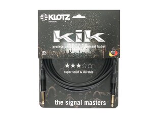 Klotz, 2 x Jack Mono 6,3 мм, 3 м цена и информация | Кабели и провода | pigu.lt