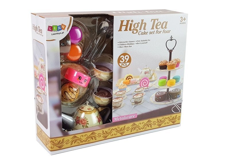 Arbatos gėrimo rinkinys su desertais ir priedais, High Tea kaina ir informacija | Žaislai mergaitėms | pigu.lt