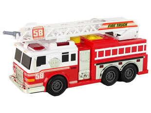 Пожарно-спасательный автомобиль со звуковыми эффектами, красный цена и информация | Игрушки для мальчиков | pigu.lt