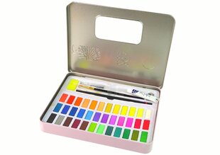 Набор для рисования с акварелью в футляре, 36 цветов цена и информация | Принадлежности для рисования, лепки | pigu.lt