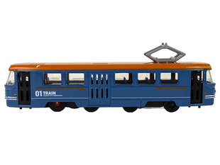 Metalinis traukinio modelis Lean Toys, mėlynas kaina ir informacija | Žaislai berniukams | pigu.lt