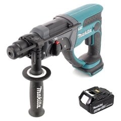 Аккумуляторный перфоратор Makita 18 В, с аккумулятором, без блока для зарядки цена и информация | Перфораторы | pigu.lt