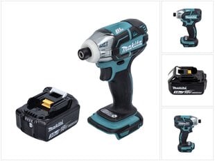 Аккумуляторный ударный гайковерт Makita DTW 141 F1, 18 В, с аккумулятором и без блока для зарядки цена и информация | Шуруповерты, дрели | pigu.lt