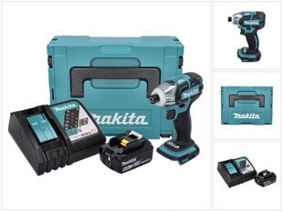 Аккумуляторный ударный гайковерт Makita DTW 141 RG1J, 18 В, с аккумулятором и зарядным устройством цена и информация | Шуруповерты, дрели | pigu.lt
