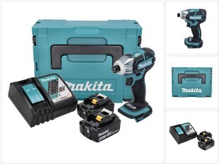 Аккумуляторный ударный гайковерт Makita DTW 141 RGJ, 18 В, с аккумулятором и зарядным устройством цена и информация | Шуруповерты, дрели | pigu.lt